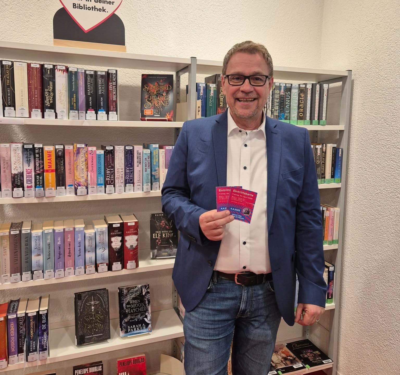 Frank Wohlfahrt bei der Nacht der Bibliotheken