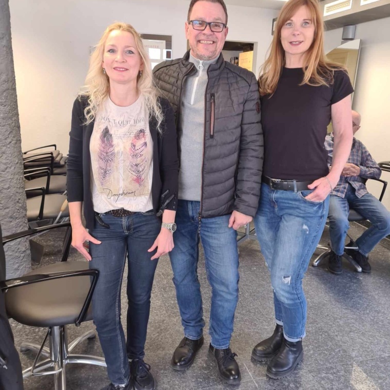 Frank Wohlfahrt im Freiseursalon Sarnow