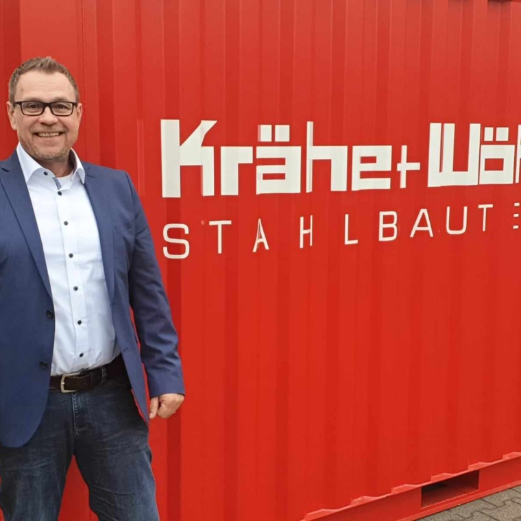 Frank Wohlfahrt zu Gast bei Krähe + Wöhr Stahlbauten