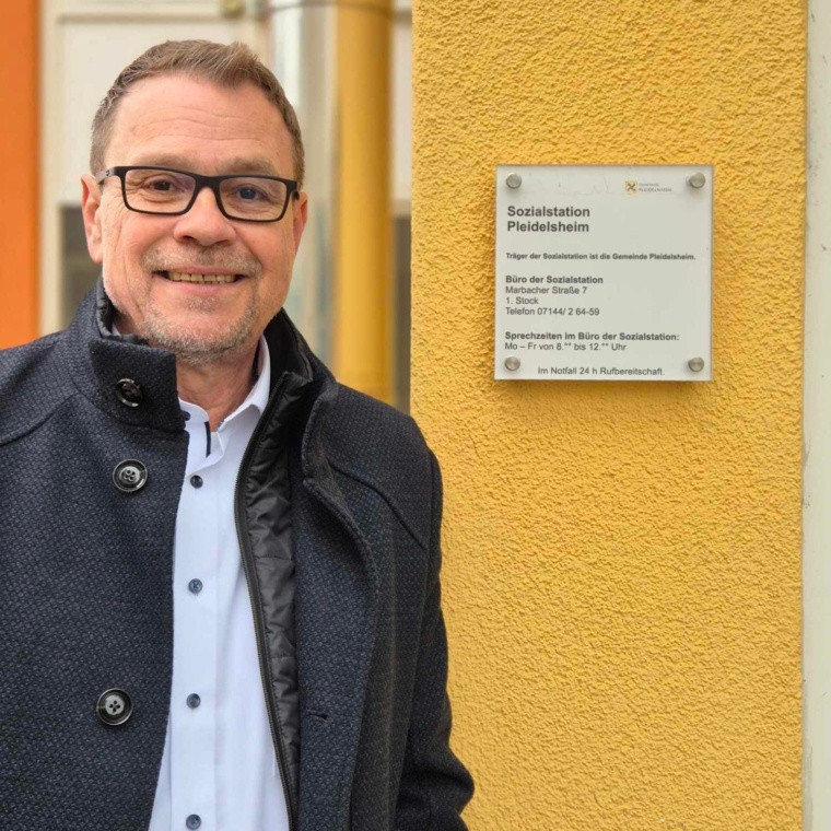 Frank Wohlfahrt in der Sozialstation