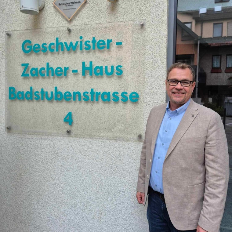 Frank Wohlfahrt im Geschwister-Zacher-Haus