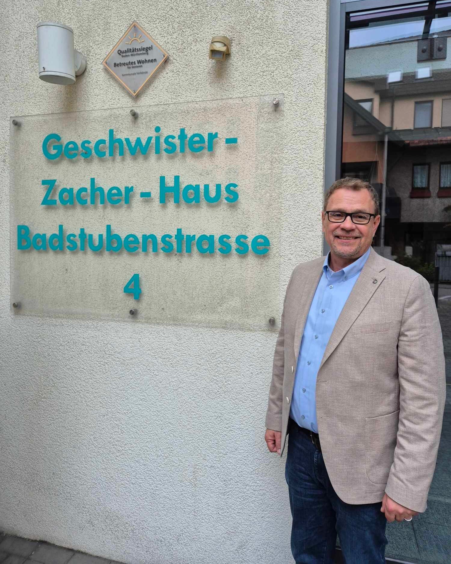 Frank Wohlfahrt im Geschwister-Zacher-Haus