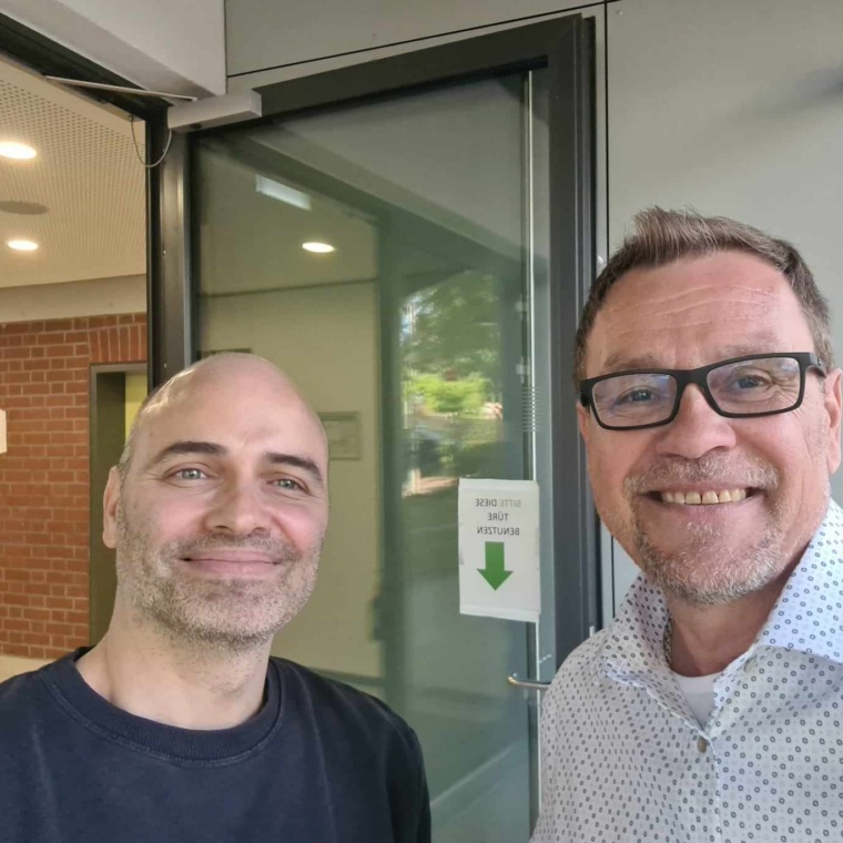 Frank Wohlfahrt mit Herrn Baudisch