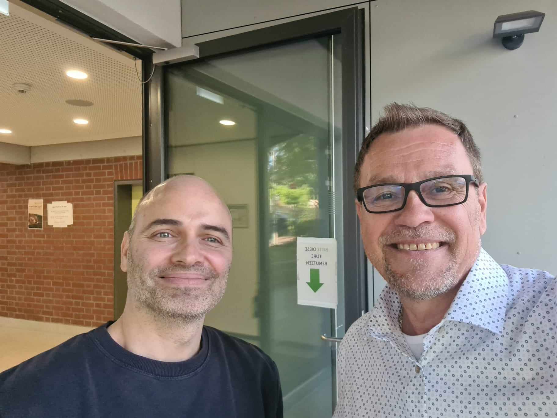 Frank Wohlfahrt mit Herrn Baudisch